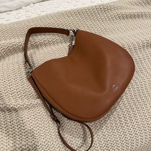 COACH Nomad Hobo Glovetanned Leather in Saddle